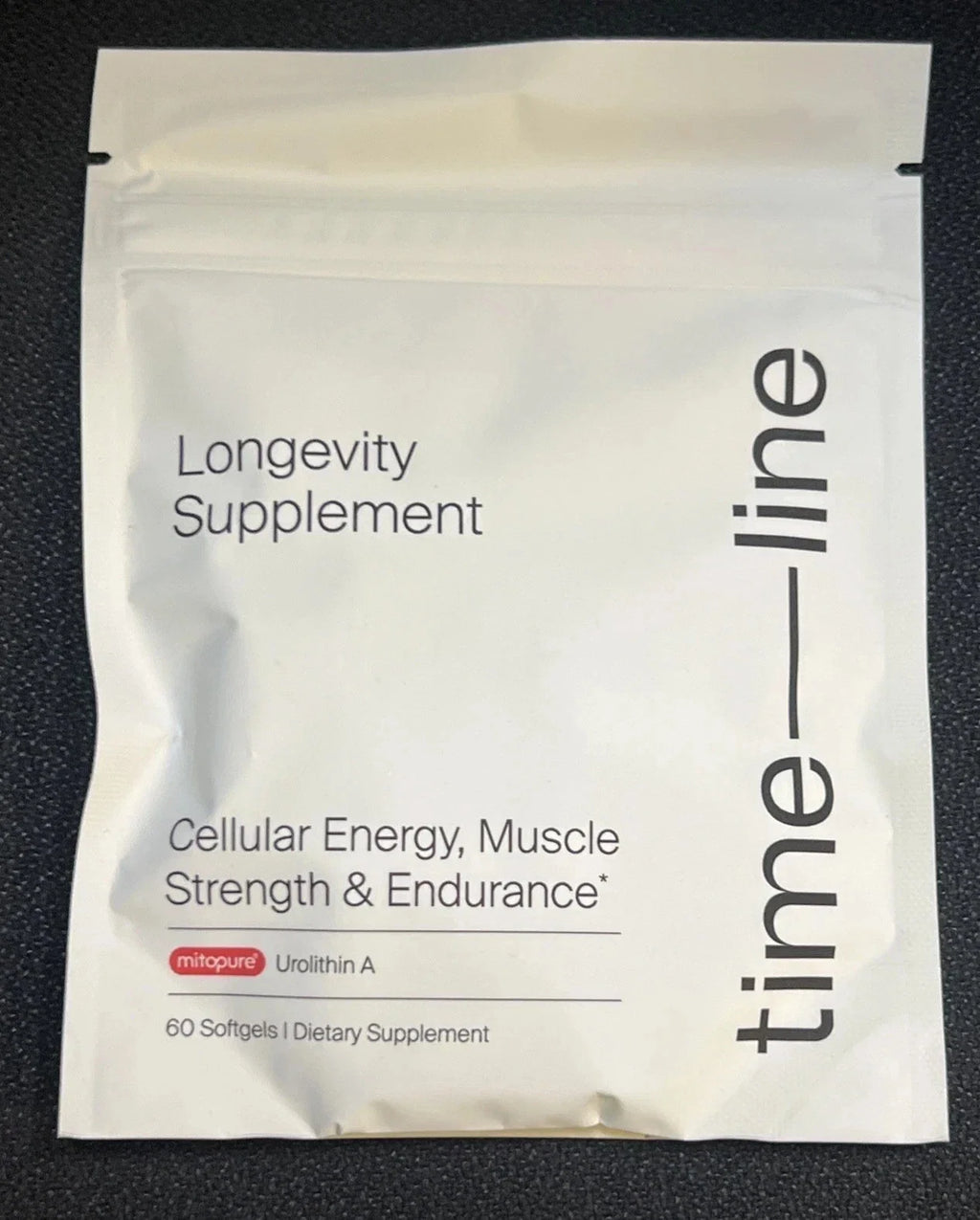Time-Line Longevity Supplement Mitopure Urolithin A 60 Softgels