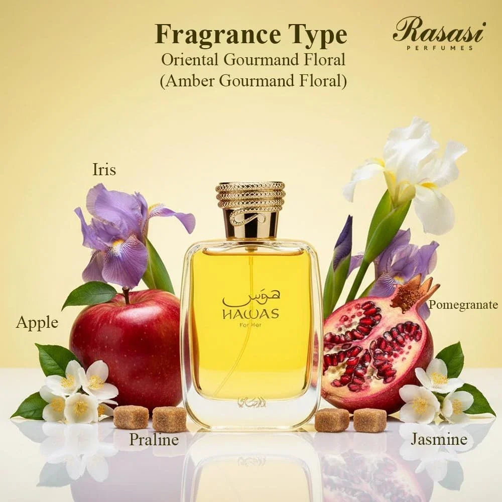 Hawas For Her Rasasi 100ml Perfume Spray