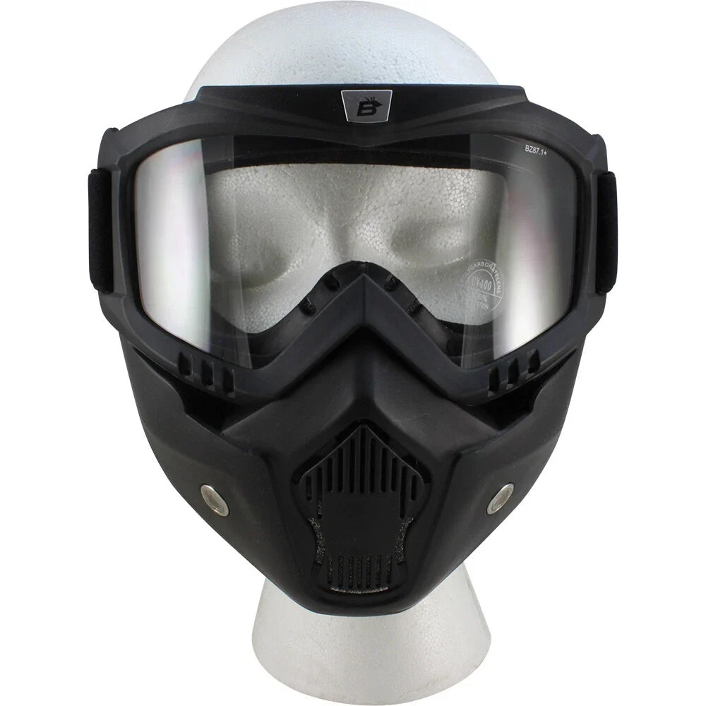 Full Face Mask Goggles Foam Padded Shatterproof Anti Fog perfect for Burning Man