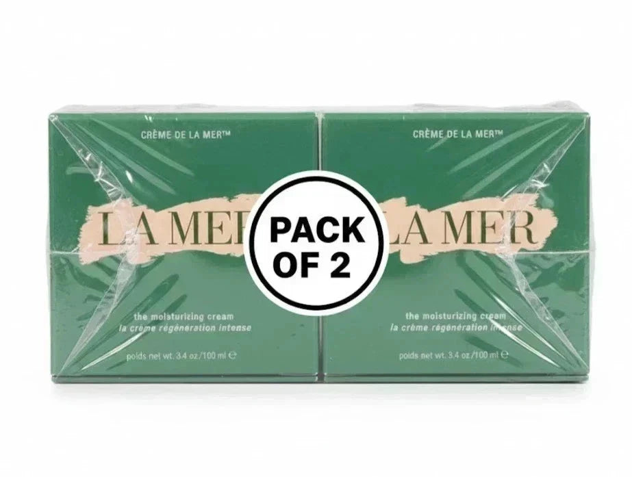LA MER Crème de la Mer The Moisturizing Cream 3.4oz/100ml Pack of 2